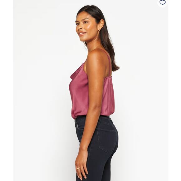 Kaileigh Valentina Cowl Neck Bodysuit in Pink - Women's Large - NWT - Picture 4 of 7